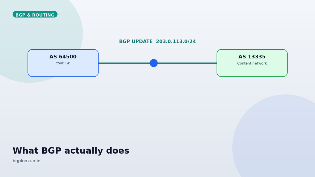 cover what bgp actually does